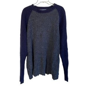 Rip Curl Mens Pullover Sweater Wool Blend XL Blue and Grey